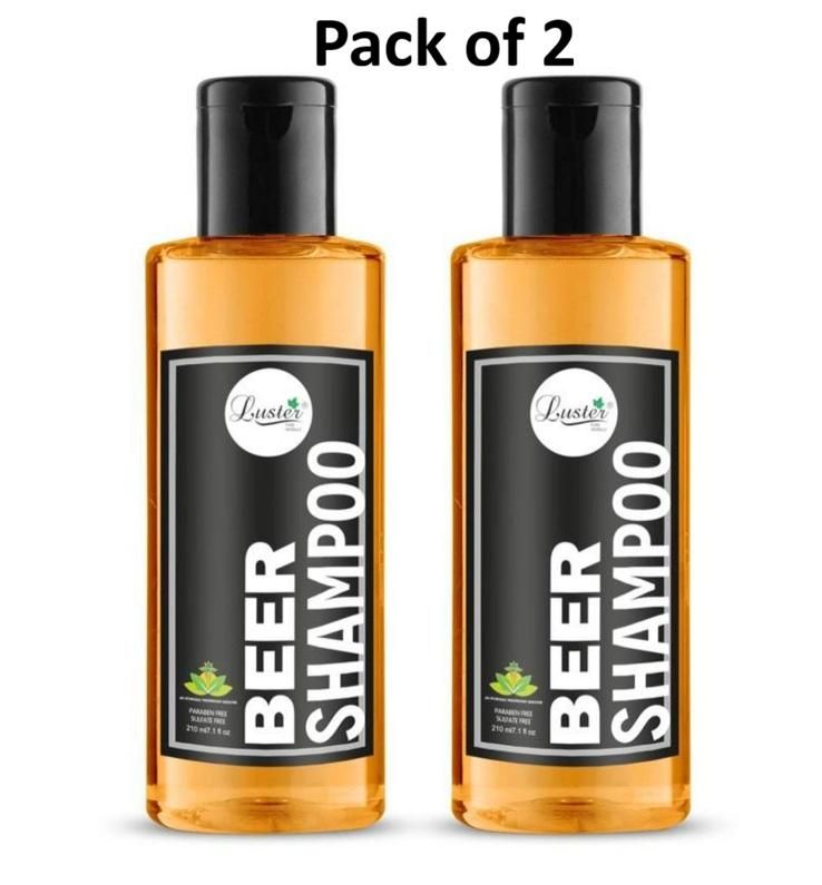 BEER Shampoo For Dry and Frizzy Hair 210 ml (Pack of 2)