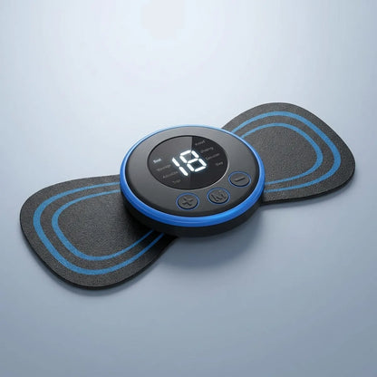 Black Abs Plastic Mini Ems Butterfly Massager For Muscle Relaxation And Body Pain Relief