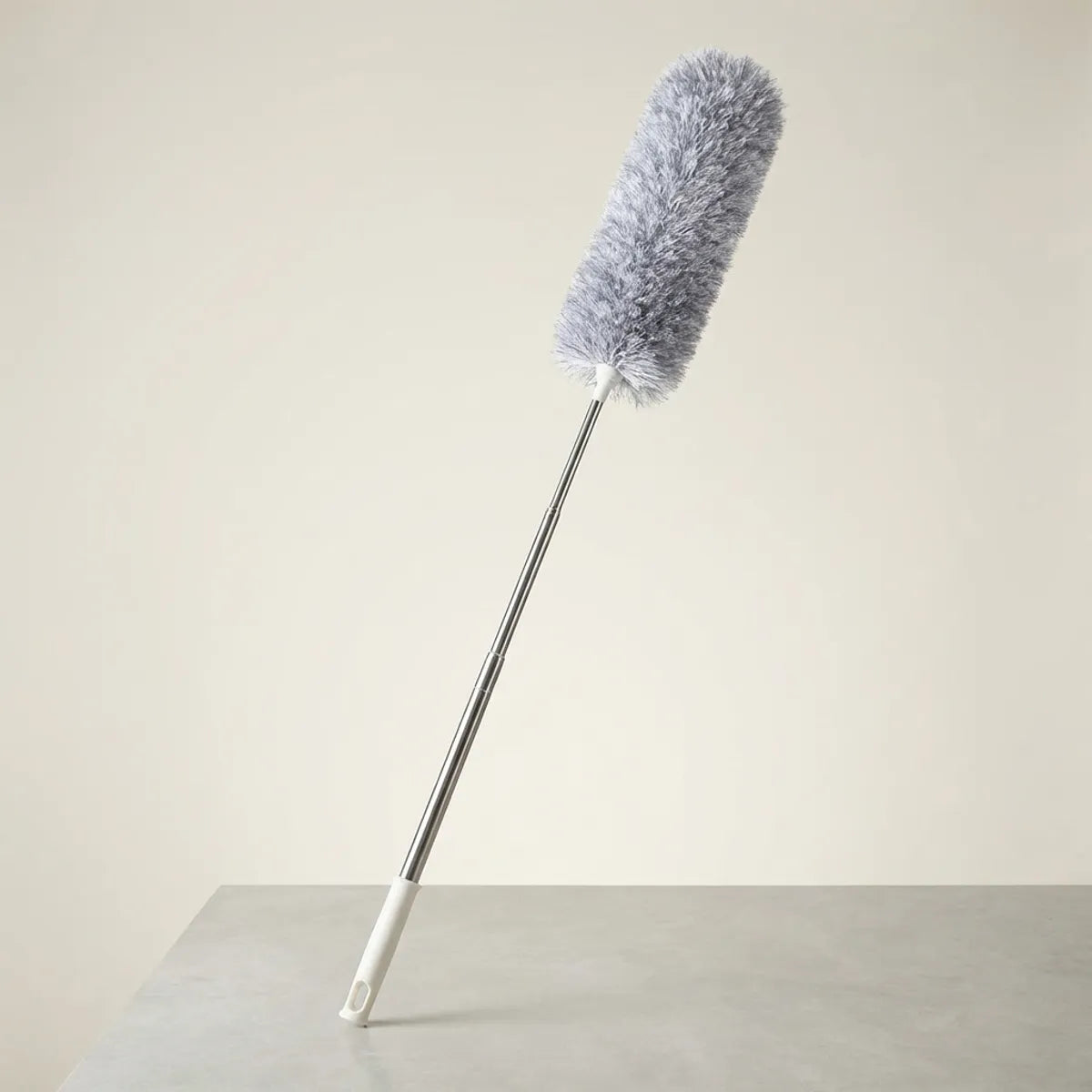 Off White Microfiber 100 Inch Fan Duster For Cleaning Ceiling Fans