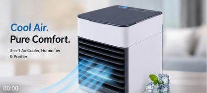 ❄️ Portable Mini Air Cooler with Humidifier & Air Purifier
